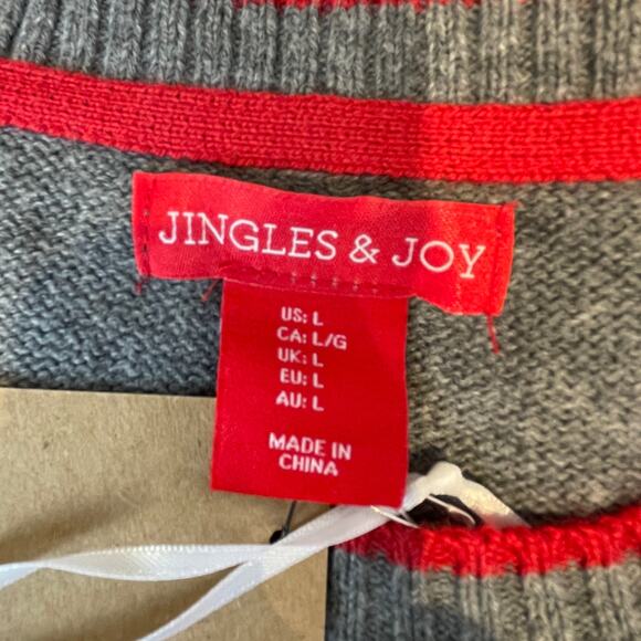 Jingles & Joy FA LA LA LLAMA! Adorable Ugly Christmas Sweater Size Large - Picture 3 of 5